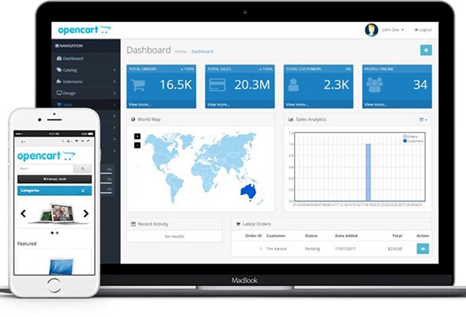 Professional OpenCart ecommerce store development and optimisation